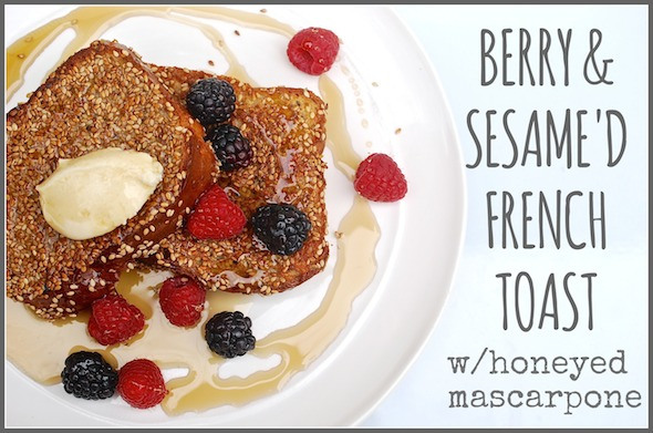 sesame crusted fr toast