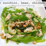 zucchini bean chicken salad